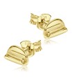 Semicircle Designed Silver Ear Stud STS-5493